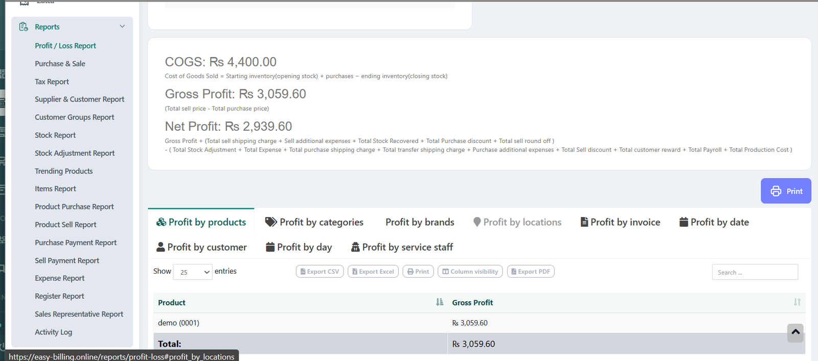 Reports & analytics